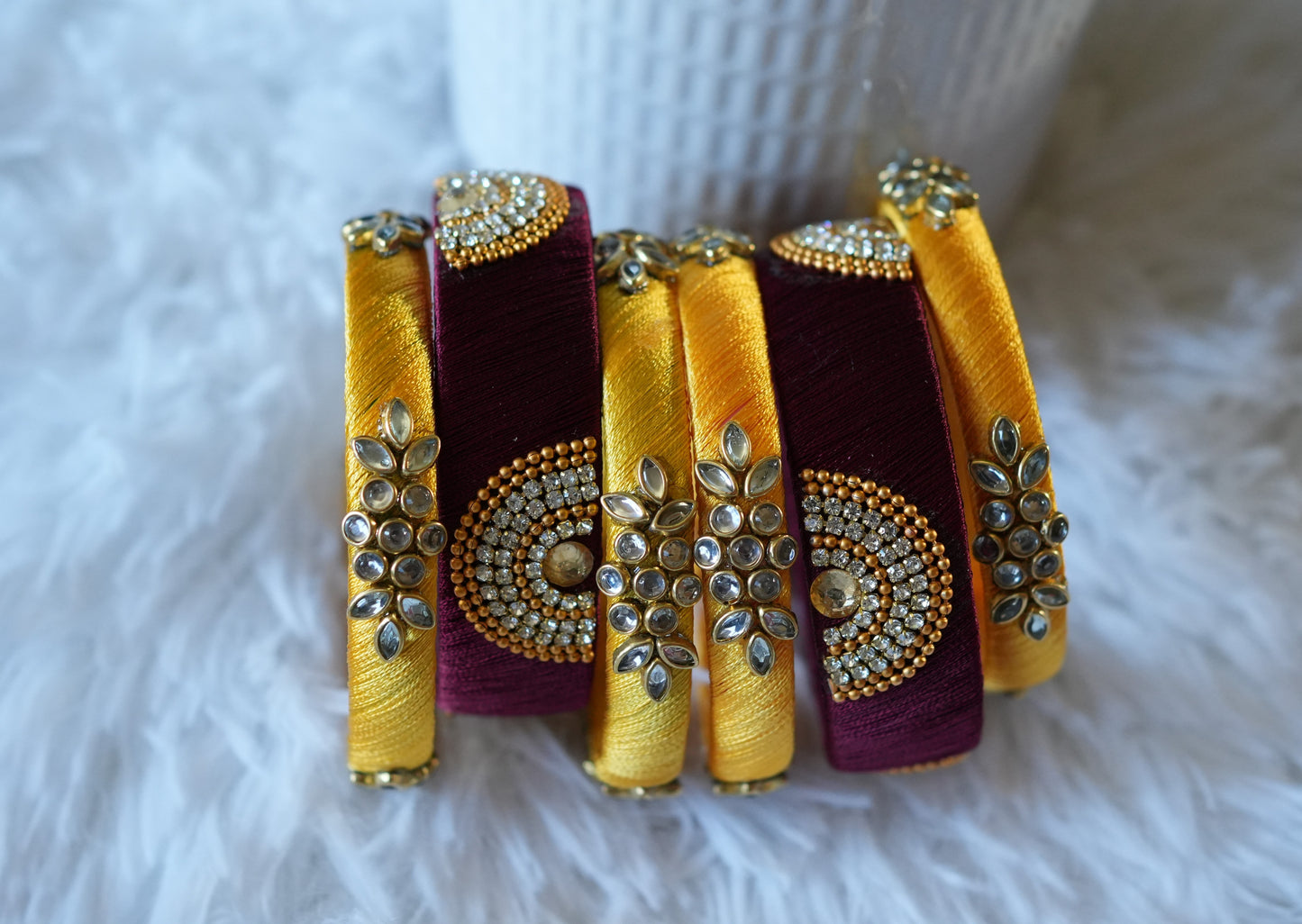 Gota Pati Work Designer Bangles Size 2.6