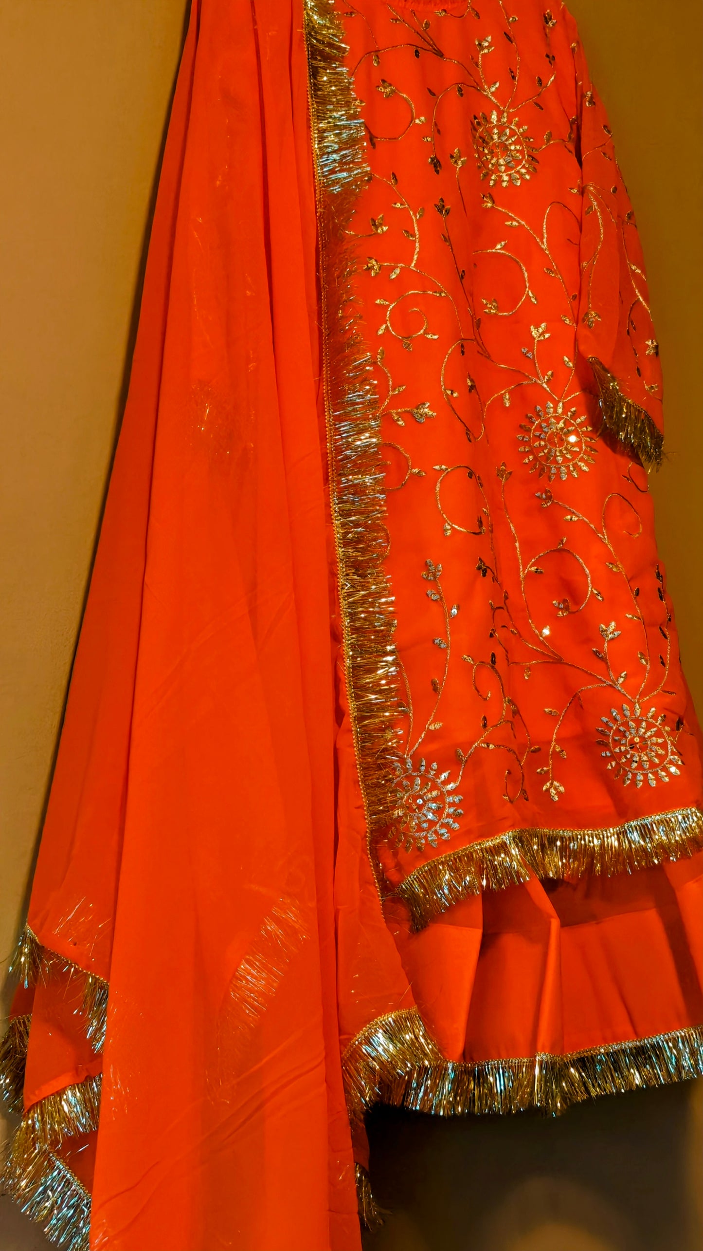 Long Lehenga Style Skirt Kurta Set