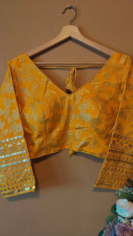 Yellow Dola Silk Blouse