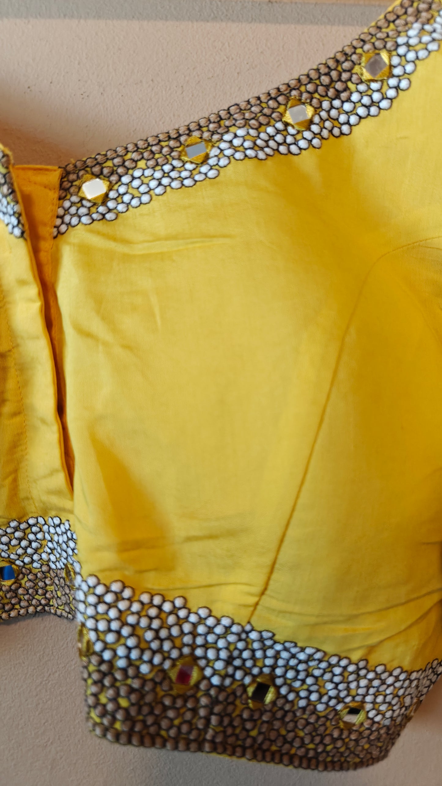 Yellow Party Wear Blouse