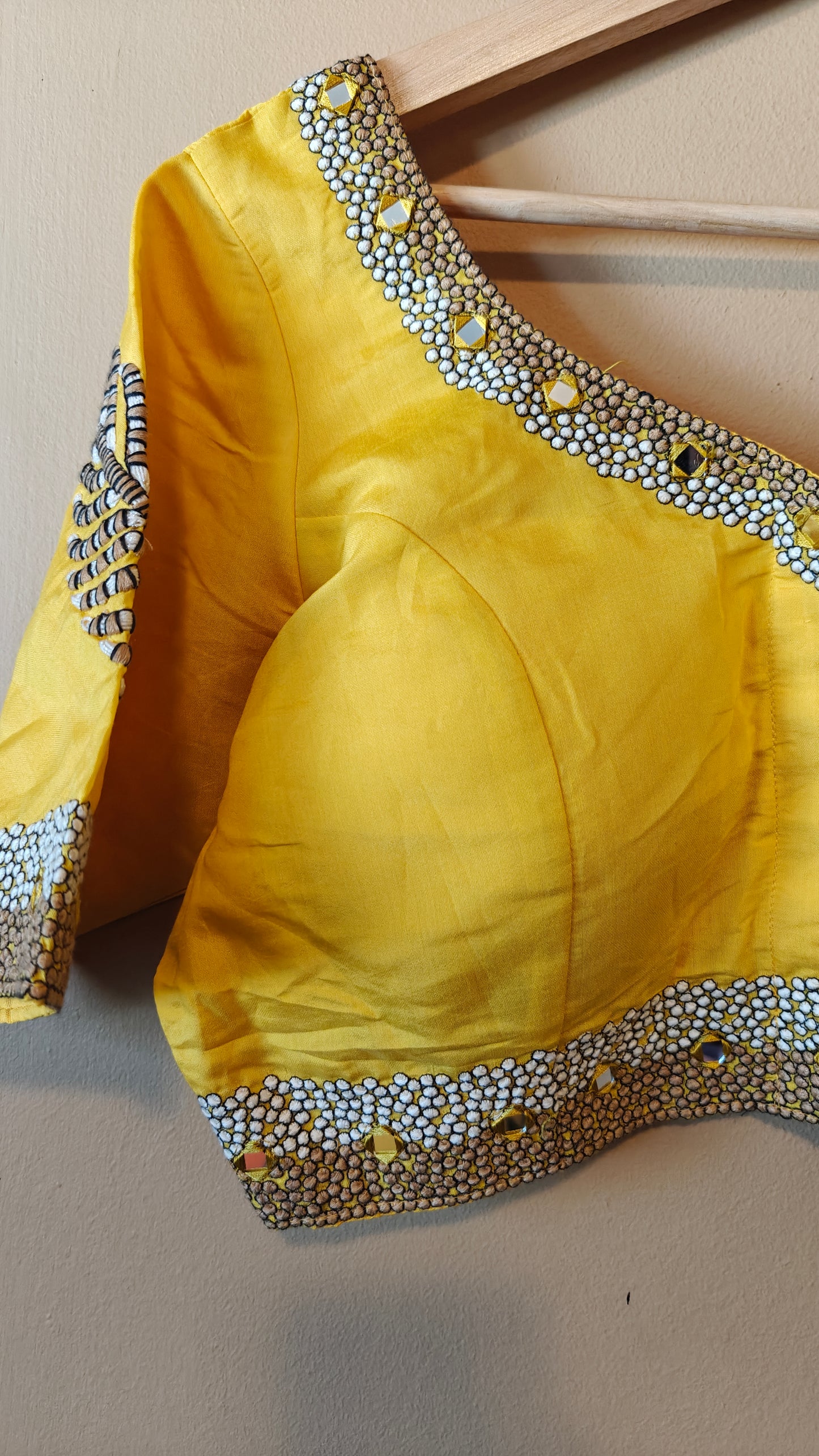 Yellow Party Wear Blouse